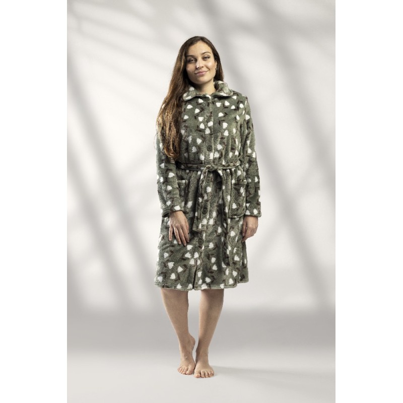 1034 LIN M-2XL BATA MUJER CORALINA TULIPANES 1034 LIN M-2XL BATA MUJER CORALINA TULIPANES