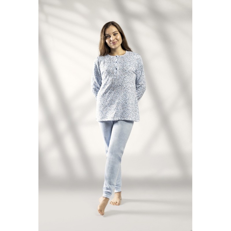6587 LIN M-2XL PIJAMA MUJER FLORECITAS 6587 LIN M-2XL PIJAMA MUJER FLORECITAS