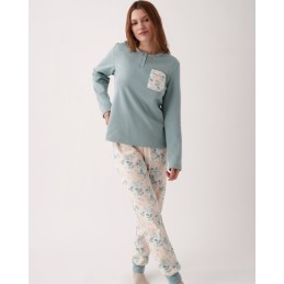 N19983 PROMISE PIJAMA MUJER 3 PIEZAS