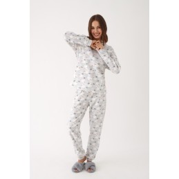 N20003 PROMISE PIJAMA MUJER 3 PIEZAS OVEJITAS