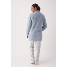 N20023 PROMISE PIJAMA MUJER 3 PIEZAS FLORAL ENCAJE