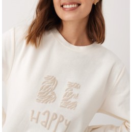 N20053 PROMISE PIJAMA MUJER 3 PIEZAS BE HAPPY