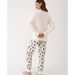 N20053 PROMISE PIJAMA MUJER 3 PIEZAS BE HAPPY