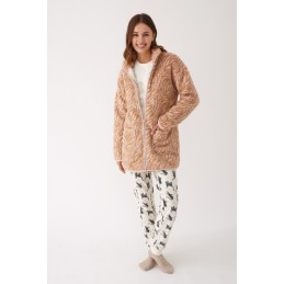 N20053 PROMISE PIJAMA MUJER 3 PIEZAS BE HAPPY