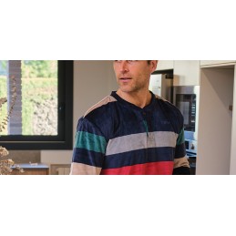 255615 MUSLHER PIJAMA HOMBRE SPANDEX RAYAS
