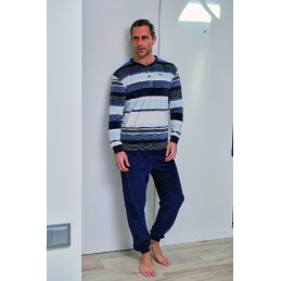 255612 MUSLHER PIJAMA HOMBRE SPANDEX RAYAS