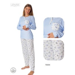 70054 LENISS M-3XL PIJAMA MUJER MOTIVOS INVIERNO