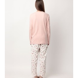 63599 ADMAS PIJAMA MUJER FLORAL ENCAJE