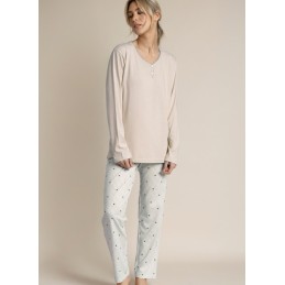 BEIG 63610 ADMAS PIJAMA MUJER RAYAS ESTRELLAS