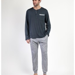 63755 ADMAS PIJAMA HOMBRE CUADRO GALES