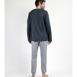 63755 ADMAS PIJAMA HOMBRE CUADRO GALES