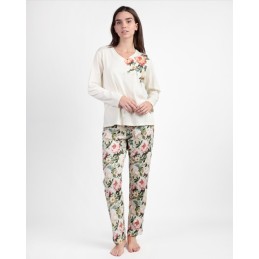 63586 ADMAS PIJAMA MUJER FLORAL