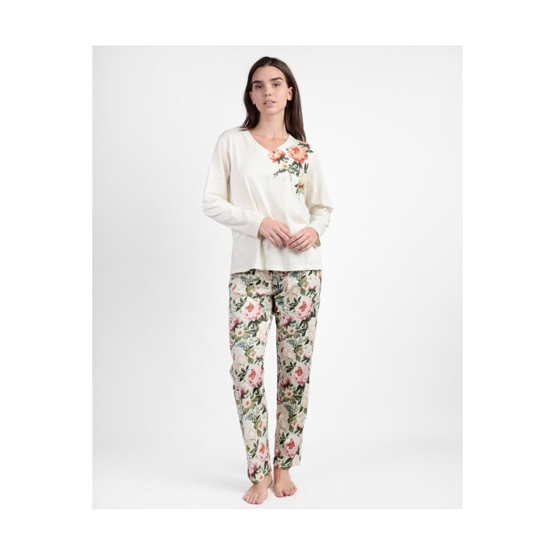63586 ADMAS PIJAMA MUJER FLORAL 63586 ADMAS PIJAMA MUJER FLORAL