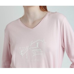 63602 ADMAS PIJAMA MUJER LA VIE EST BELLE