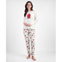 63241 SNOOPY PIJAMA MUJER BORDADO SNOOPY