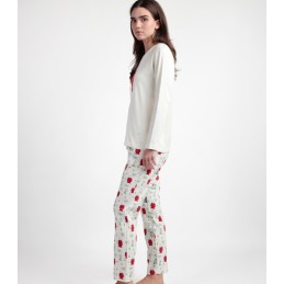 63241 SNOOPY PIJAMA MUJER BORDADO SNOOPY