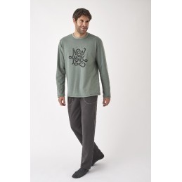 H34663 FEEL FREE PIJAMA HOMBRE 3 PIEZAS NEW YORK