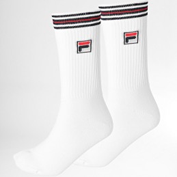 300 WHITE F1701/2 FILA PACK-2 CALCETIN TENIS HOMBRE LOGO RAYAS