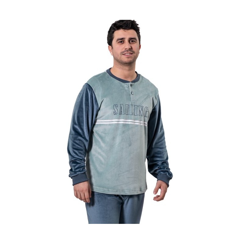 KN-617 IV25 KNT 3XL-4XL PIJAMA HOMBRE SPANDEX SAILING KN-617 IV25 KNT 3XL-4XL PIJAMA HOMBRE SPANDEX SAILING