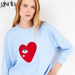 2 20326S GISELA PIJAMA MUJER CORAZON