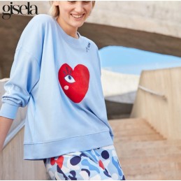 2 20326S GISELA PIJAMA MUJER CORAZON