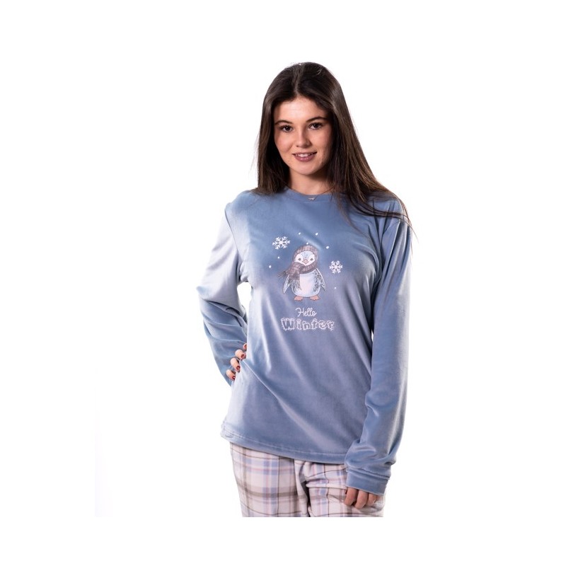 KN-516 IV25 KNT PIJAMA MUJER HELLO WINTER KN-516 IV25 KNT PIJAMA MUJER HELLO WINTER
