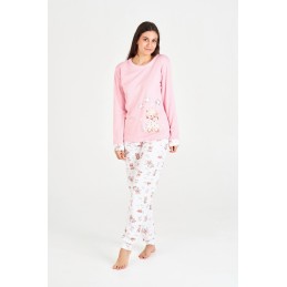7551 RUIPEREZ PIJAMA MUJER OSITO NUBES Rosa Foto