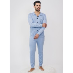 6069 ENTREDOS M-2XL PIJAMA HOMBRE ABIERTO GEOMETRICO