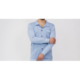 6069 ENTREDOS 3XL-4XL PIJAMA HOMBRE ABIERTO GEOMETRICO