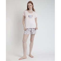 63572 ADMAS PIJAMA MUJER THE BEACH LIFE
