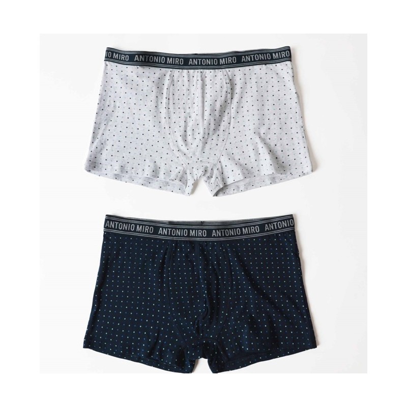 48648P ANTONIO MIRO PACK-2 BOXER HOMBRE PUNTOS 48648P ANTONIO MIRO PACK-2 BOXER HOMBRE PUNTOS