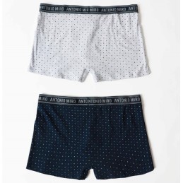 48648P ANTONIO MIRO PACK-2 BOXER HOMBRE PUNTOS 48648P ANTONIO MIRO PACK-2 BOXER HOMBRE PUNTOS