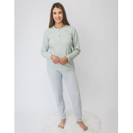 5103 ENTREDOS PIJAMA MUJER FLORAL SUAVE