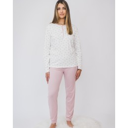 5102 ENTREDOS PIJAMA MUJER FLORECITAS