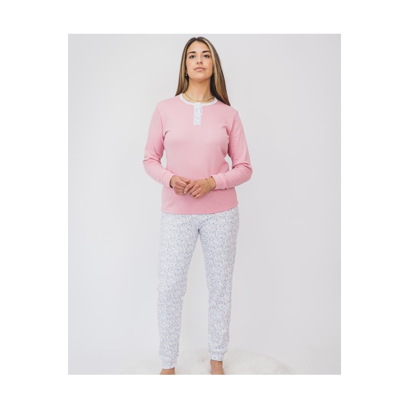 5092 ENTREDOS M-2XL PIJAMA MUJER PANTALON FLORAL 5092 ENTREDOS M-2XL PIJAMA MUJER PANTALON FLORAL