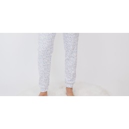 5092 ENTREDOS M-2XL PIJAMA MUJER PANTALON FLORAL