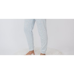 5101 ENTREDOS 3XL-4XL PIJAMA MUJER LUNA CUADROS