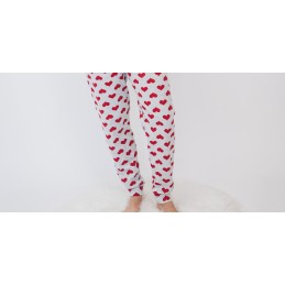 5099 ENTREDOS PIJAMA MUJER TIGRE CORAZONES