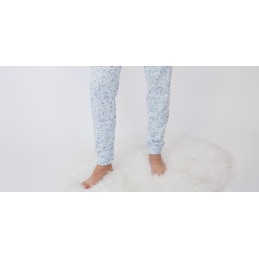 5096 ENTREDOS PIJAMA MUJER TODO ES POSIBLE Celeste Foto