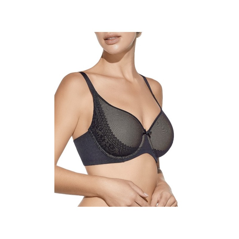 NEGRO RITA-C SELENE SUJETADOR AROS TUL ENCAJE NEGRO RITA-C SELENE SUJETADOR AROS TUL ENCAJE