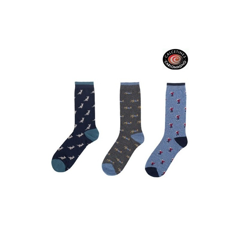 C322 CARLOMAGNO CALCETIN HOMBRE FANTASIA