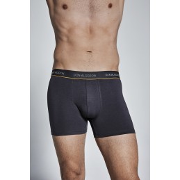 GRIS/MARI PB719 DON ALGODON PACK-2 BOXER HOMBRE FANTASIA GOMA VISTA