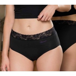 NEGRO 227 NAIARA BRAGA MIDI ALGODON CINTURA ENCAJE