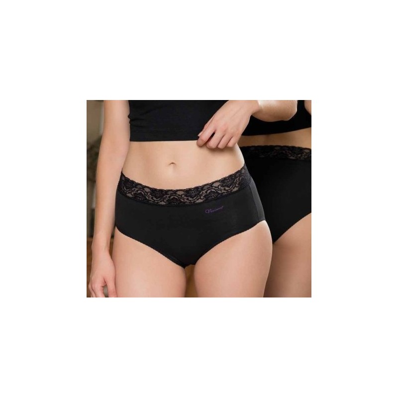 NEGRO 227 NAIARA BRAGA MIDI ALGODON CINTURA ENCAJE