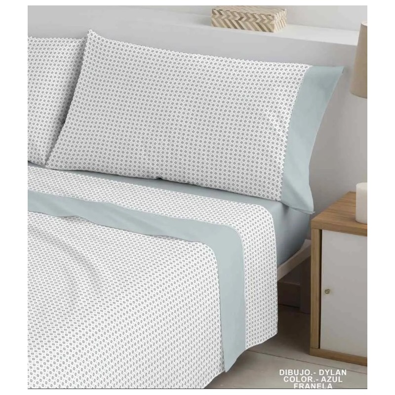 DYLAN POLO POLO 090x190 200+28 FRANELA ALGODON JUEGO SABANA Foto 30244