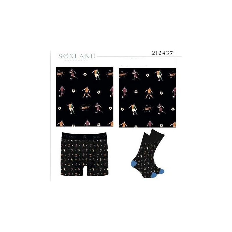 0212437 SOXLAND BOXER HOMBRE+CALCETIN REGALO