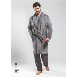 2800-C LIN BATA CORTA HOMBRE CORALINA JASPEADO