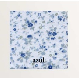 AZUL 8161 RUIPEREZ CAMISON MUJER MANGA CORTA FLORAL