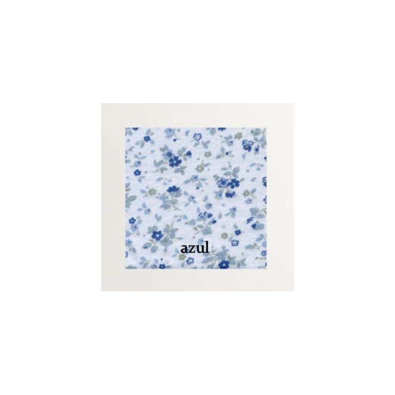 AZUL 8161 RUIPEREZ CAMISON MUJER MANGA CORTA FLORAL