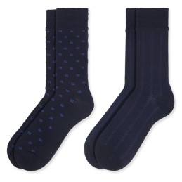 003 MARINO 0214010 SOXLAND PACK-2 CALCETIN HOMBRE RAYAS GEOMETRICOS